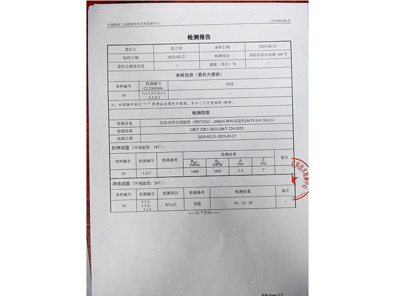 檢測報告