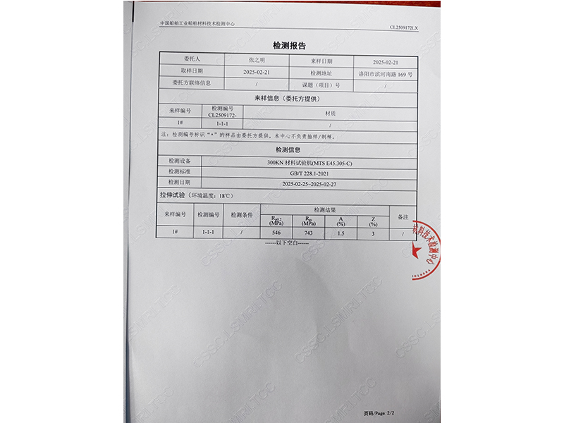 檢測報告